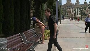 Bound Spanish Babe Gets Anal Banged Outdoor In Kinky Punishment