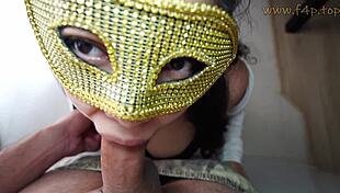 i watch my stepmom suck my dick in slow motion, leading to a deepthroat cumshot