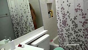 i'm creeping in the bathroom and it turns into pounding that slut