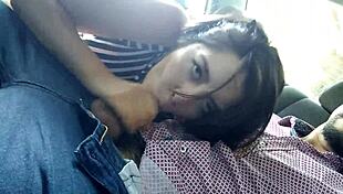 latina enjoys sucking on refreshing candies