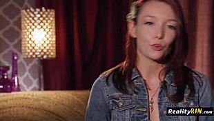 i'm the redhead babe getting my pussy licked in this messy swinger group sex