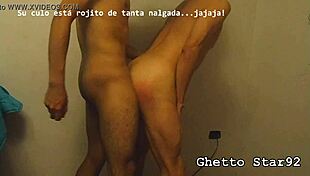 ghetto star92 enjoys two follower asses in anal action