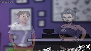 summertime saga - picked up a sex toy from the shop and used it 😏