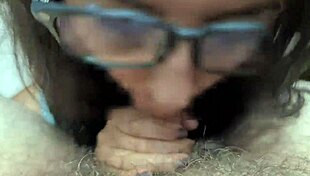 Latina schoolgirl gives blowjob and swallows cum before class