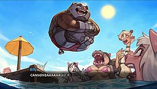 Princess boldly exposes cute anus to public crowd for bikini contest win