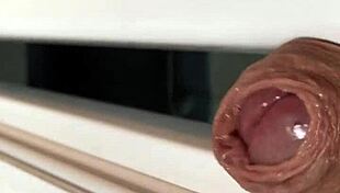 Fridge door close up homemade pov.