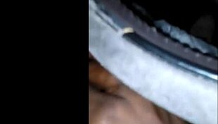 Interracial Couple's Squirting Orgasm from Fingering in Car