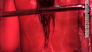 black models blazing with dancing and striptease, clothes ripping