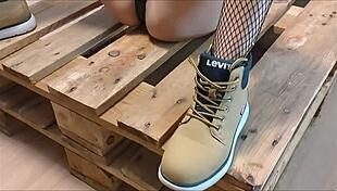 Redmystery Isabel Dominates with Black Strapon