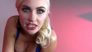 i challenge you to joi masturbation with the blonde in latex during this game