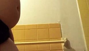 Piss-soaked underwear gets put on in detailed fetish scene