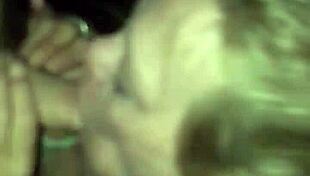 blonde experiences creampie at gloryhole