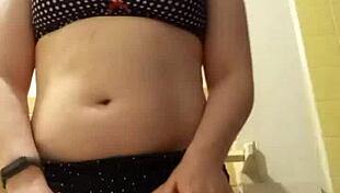 Piss-soaked underwear gets put on in detailed fetish scene