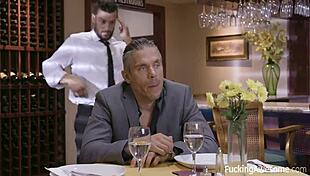 Elena Koshka fucks the waiter so hard