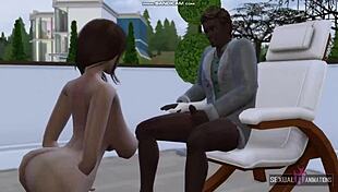 Foot massage to boss turns into hard fucking