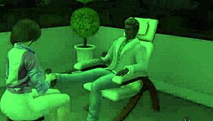 Foot massage to boss turns into hard fucking