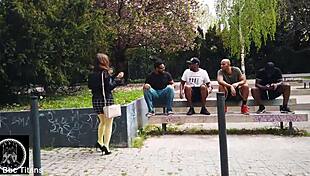 Пълна MILF Jessica Lust показва големи активи преди да вземе кура!