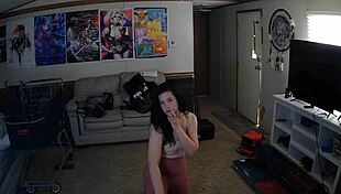 She embarks on her first workout in leggings, focusing on building strength and toning her glutes.