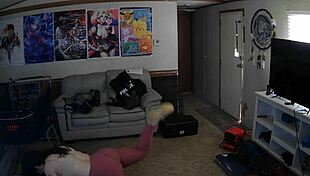 She embarks on her first workout in leggings, focusing on building strength and toning her glutes.