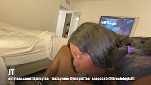 that slutty big booty ebony girl is begging for a creampie 😏