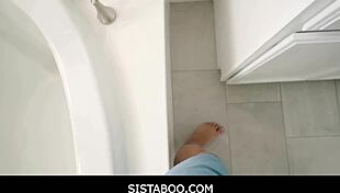 Petite 18+ Lana Small rides stepbro Jay Rock's cock in a hardcore session