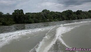 Smalltits beauty, wanna see her assfucked hard on the boat?