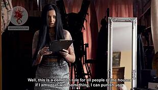 Lovely brunette maid receives a special punishment