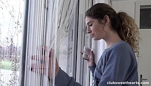 Jumping rope drives candice to crazy fucking and blowjob