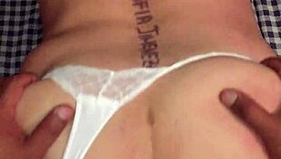 Opening My Wife's Luscious Ass, Bent Over in Lingerie, Ready for Doggystyle Pleasure.