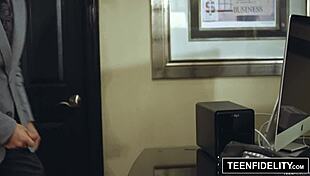 Teenfidelity Features Gina Valentina In A Scene With The Dean