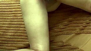 filipina babe plays with her big tits and dildo solo 😍