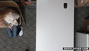 hey, wanna know why this teen fucked the security guy in his office?