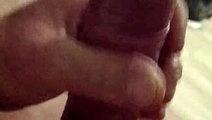 Jerking off a big monster cock until cum