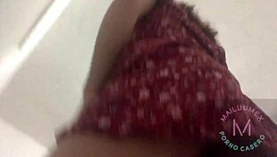 Under neighbor's skirt masturbating