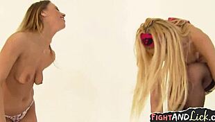 Hot Lesbos Wrestle, Catfight, and Finger Pussies