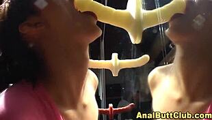 Booty Skanks Get Assfucked With Toys, Gagging And Gaping In High Definition