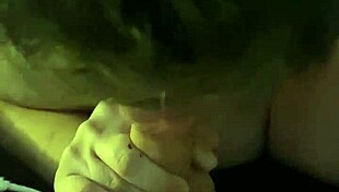 bbw gives a casual blowjob in everyday setting