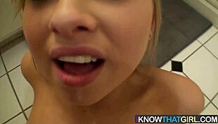 Smiling at Molly Bennett's emotional cam session with pussy play.