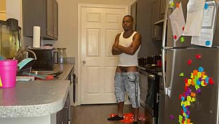 wanna see this ebony handle a monster cock?