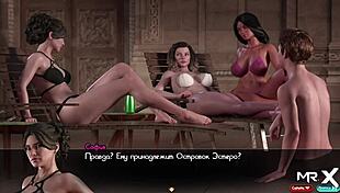 treasure of nadia cums hard as her ass gets licked by another woman