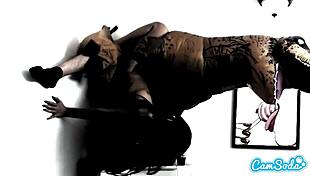 Step sister and teen babe take a steamy threesome with Trex