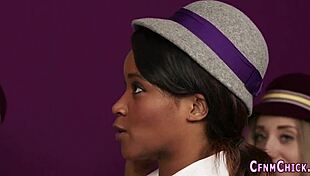 Look at these clothed babes sucking dick! So humiliating and hot!