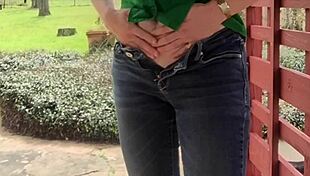 St. Patrick's Day Redhead Soaks Jeans in Public