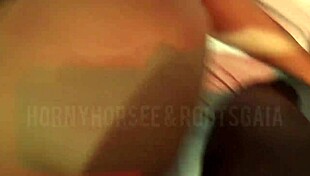 Intense Orgasms with Hornyhorsee in Latex Skirt