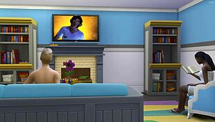 Ebony Babe Gets Fucked In Bathroom Animation