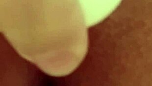 Pussy intensely fucks dildo and squirts