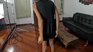 larinha small 18+ nymph visits whorehouse in lingerie, natural tits naked at dirty party! 😈🏠