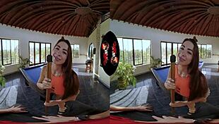 Hey, this latina bombshell with big tits fucks you hard by the pool after a game 😏