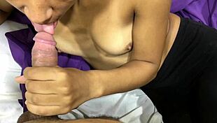 Watch this latina brunette suck cock in amateur compilation?