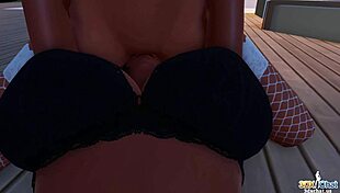 brunette shemale jerks off dreaming of fucking next door girl